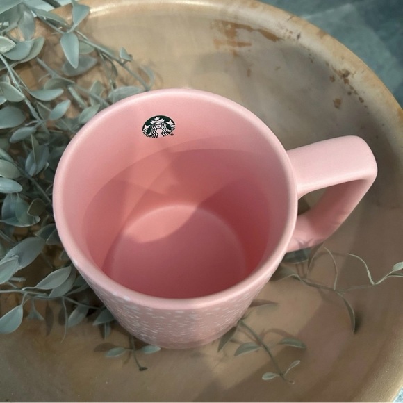 Starbucks Textured/Speckled Pink Coffee Mug/Cup 2019 Matte 12oz Valentine’s Day - Picture 2 of 7